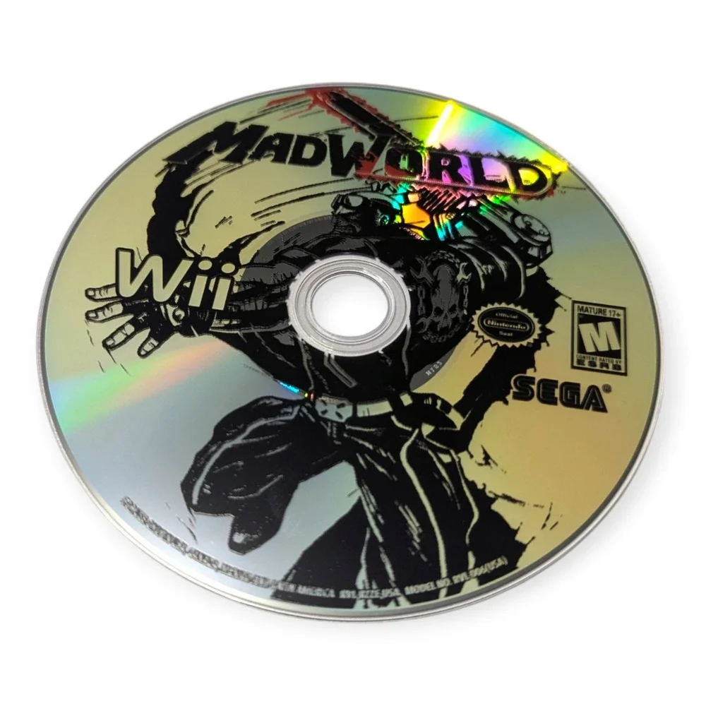 MadWorld Nintendo Wii SEGA PlatinumGames Action Game CIB Complete White Case